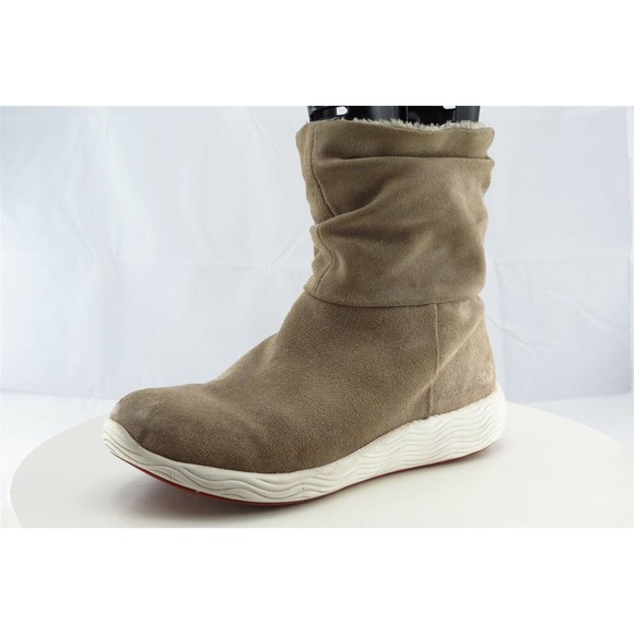 Baretraps Boot Sz 7.5 M‎ Warm Round Toe Beige Leather Women - Picture 1 of 7